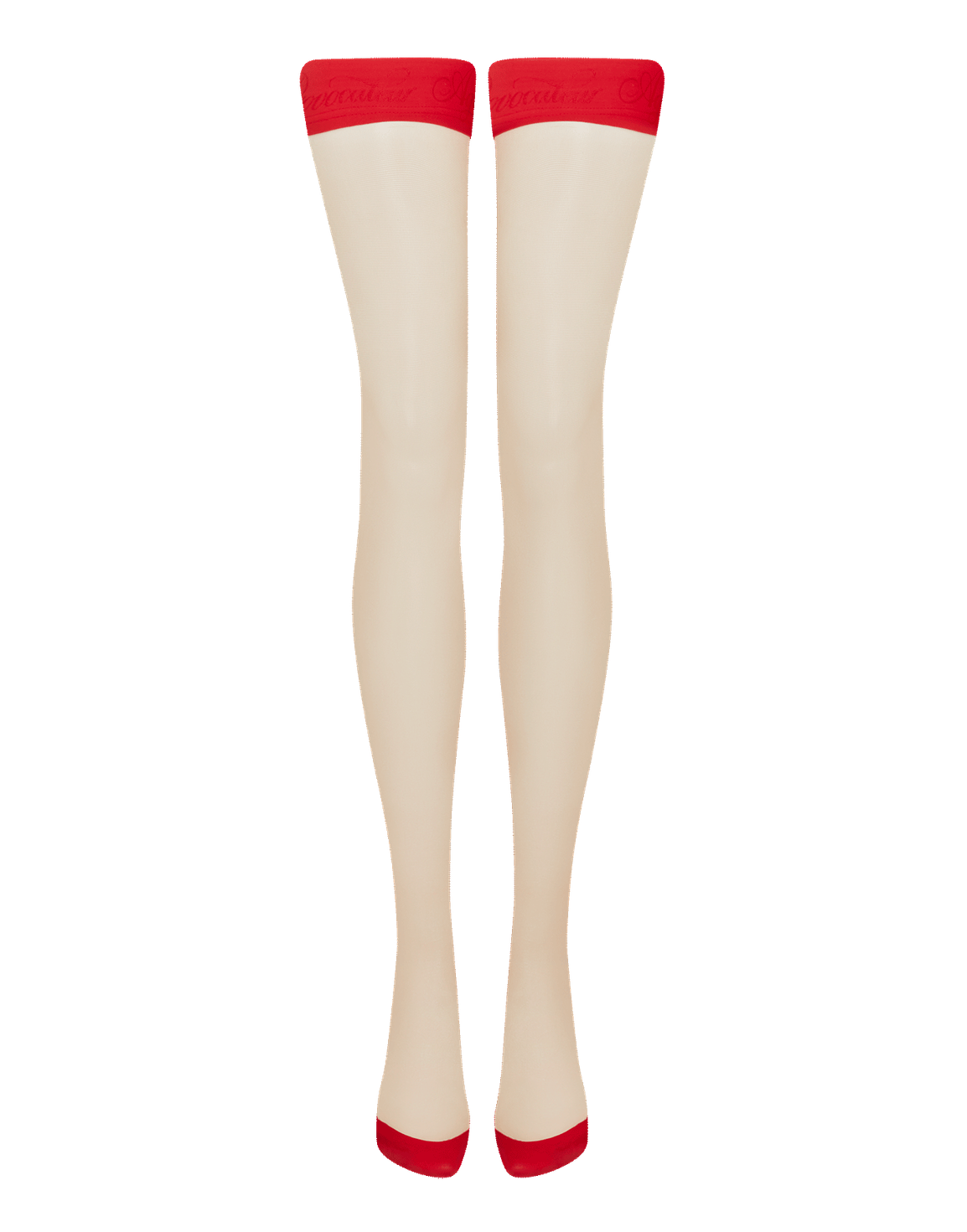 Prezzie Hold Ups Champagne/Red | Agent Provocateur