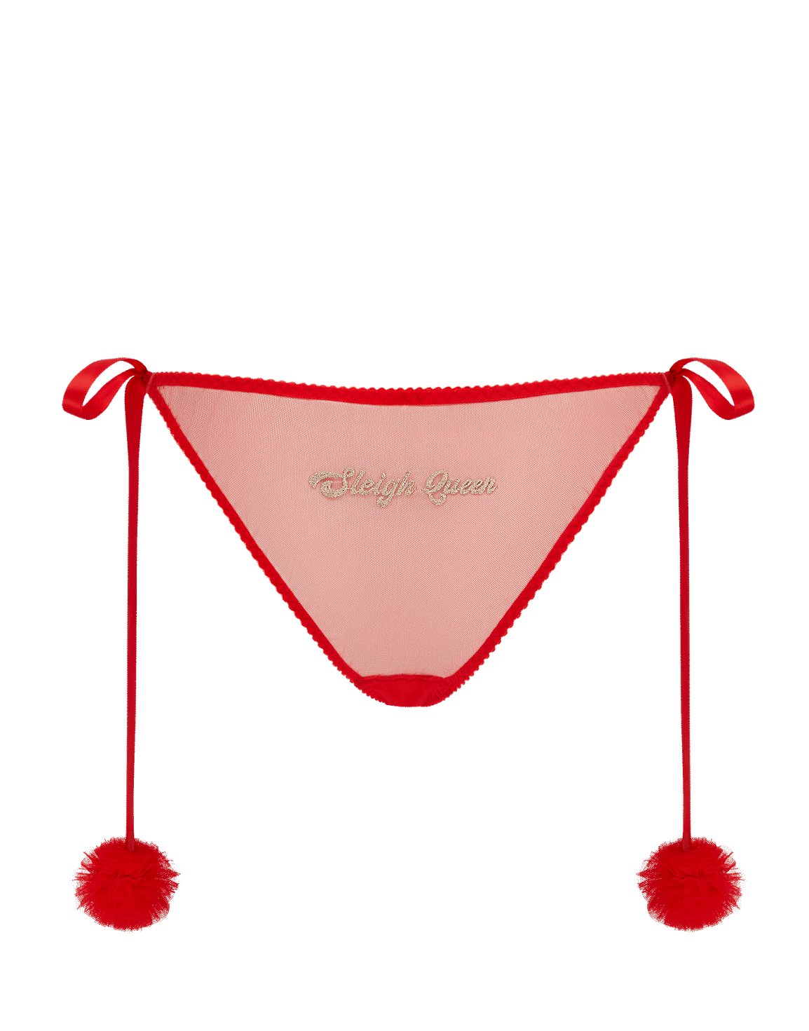 Sleigh Tie-Side Brief Red/Gold | Agent Provocateur