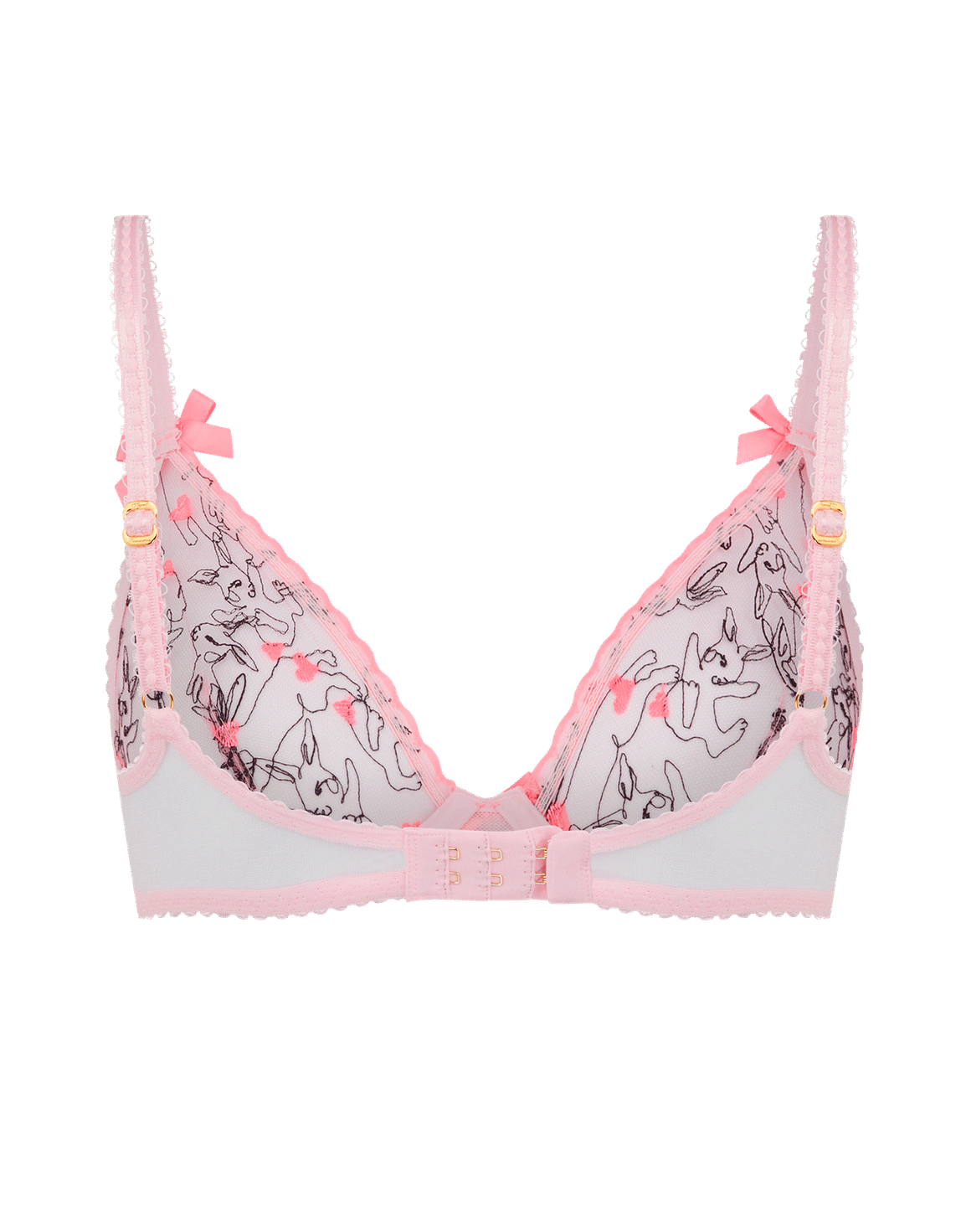 Bunnie Plunge Underwired Bra Baby Pink | Agent Provocateur