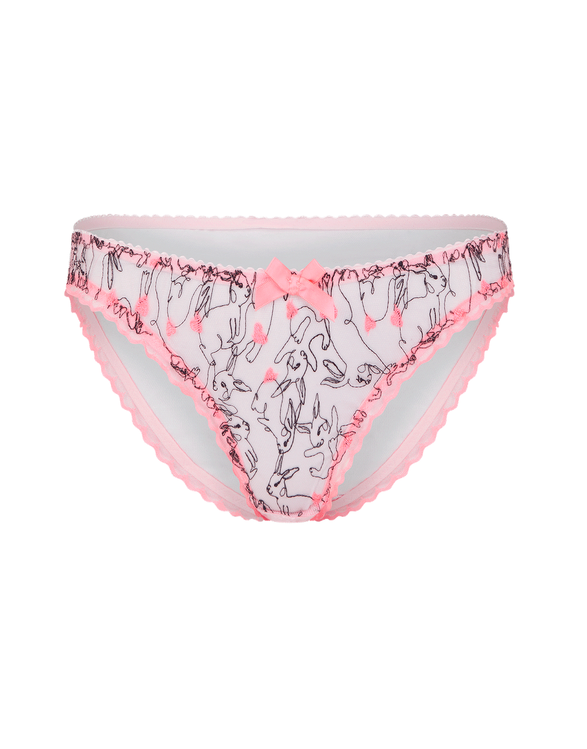 Bunnie Ouvert Brief Baby Pink | Agent Provocateur