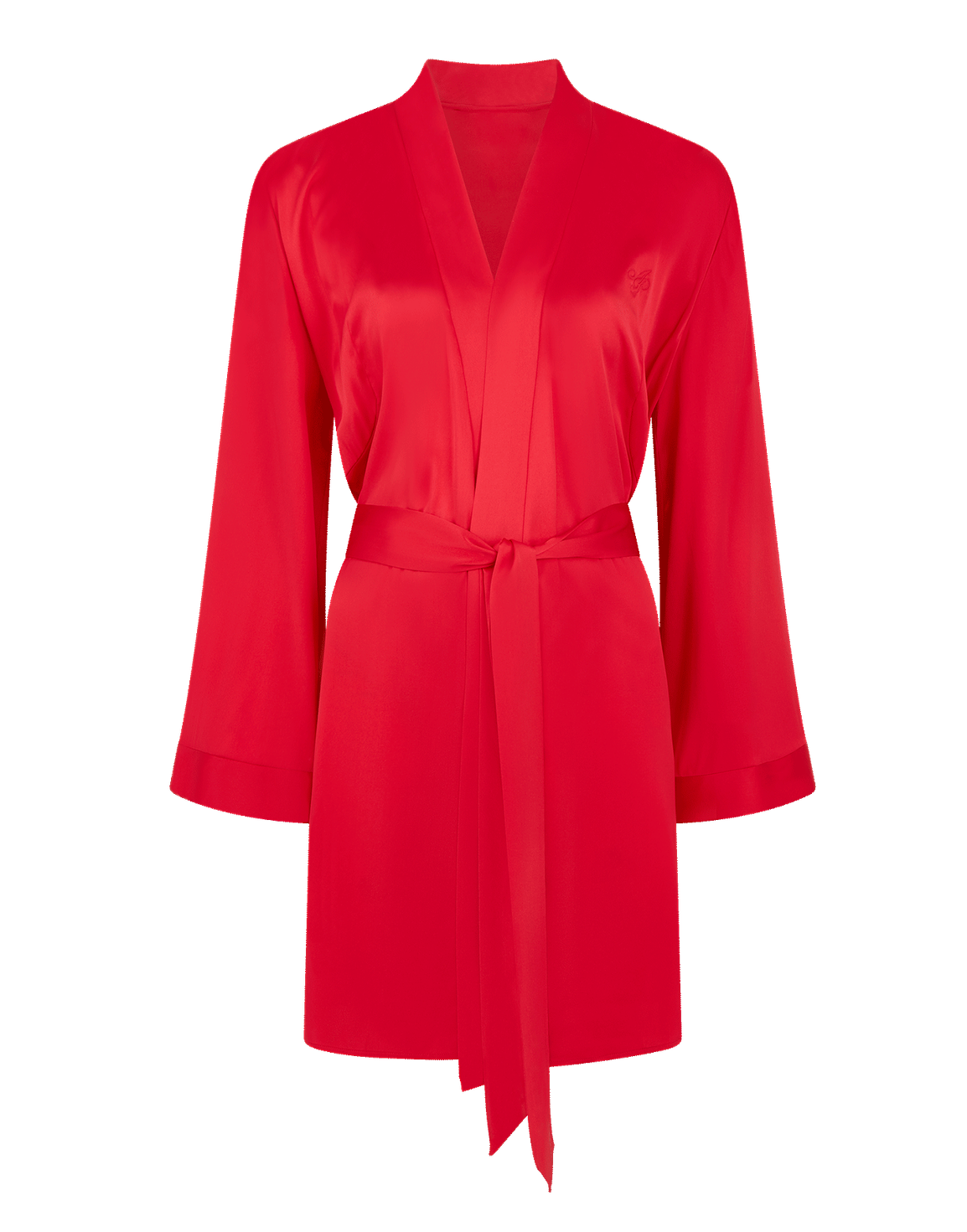 Arlette Short Dressing Gown Red | Agent Provocateur
