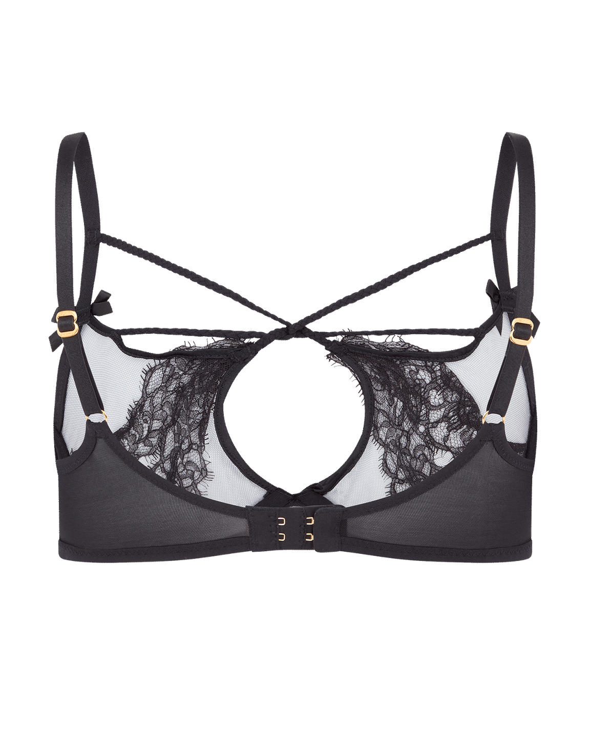Nyxie High Apex Underwired Bra Black | Agent Provocateur