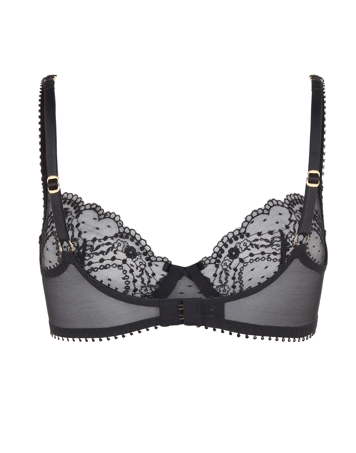 Yuma Plunge Underwired Bra Black | Agent Provocateur