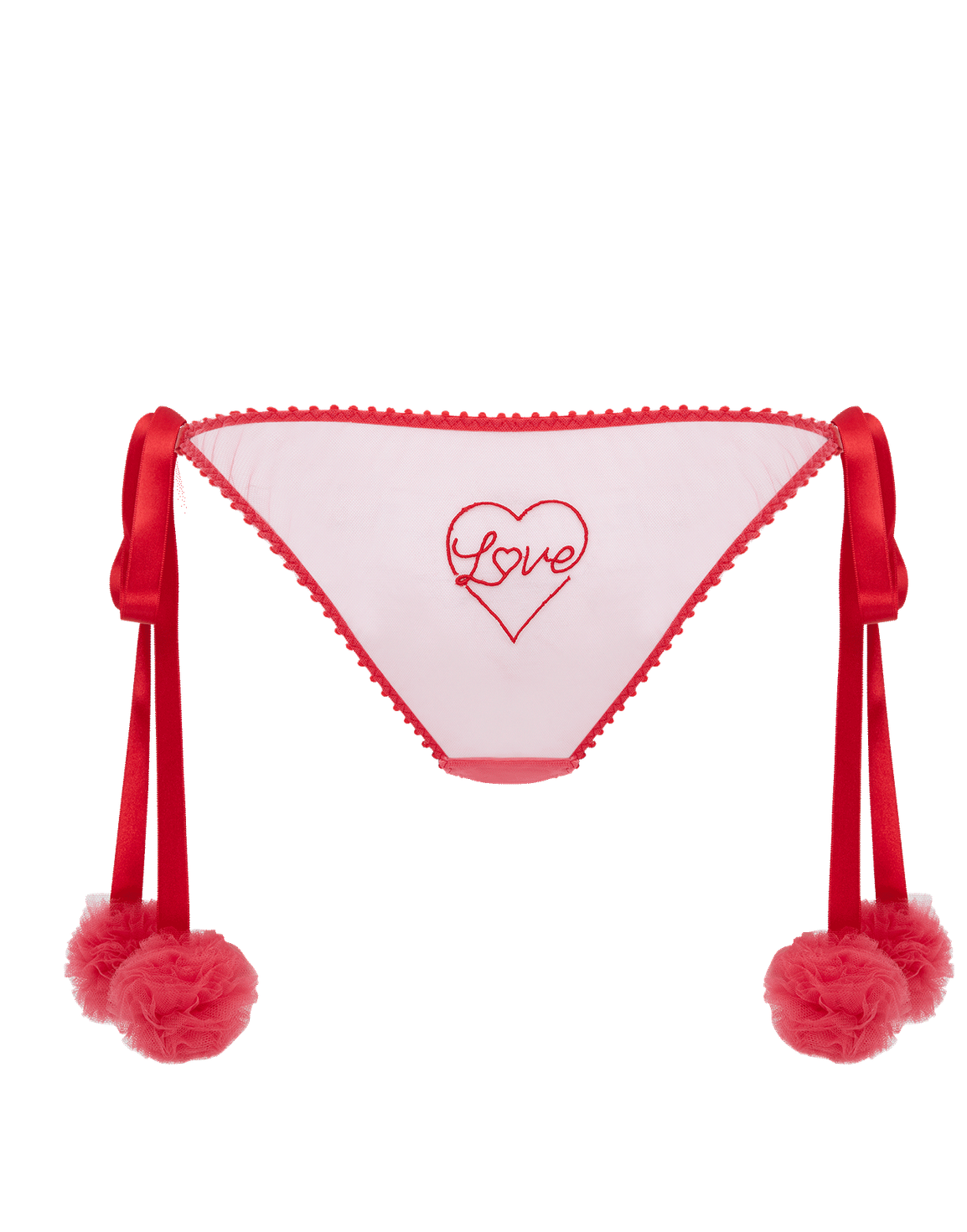 Love Heart Tie Side Brief Fuchsia/Red | Agent Provocateur