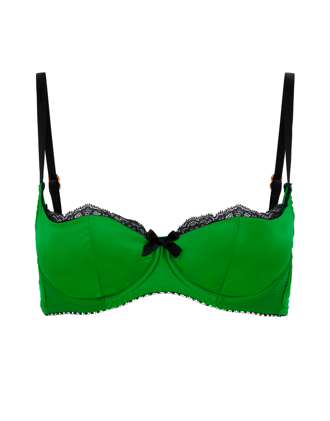 Sloane Balconette Underwired Bra Green/Black | Agent Provocateur