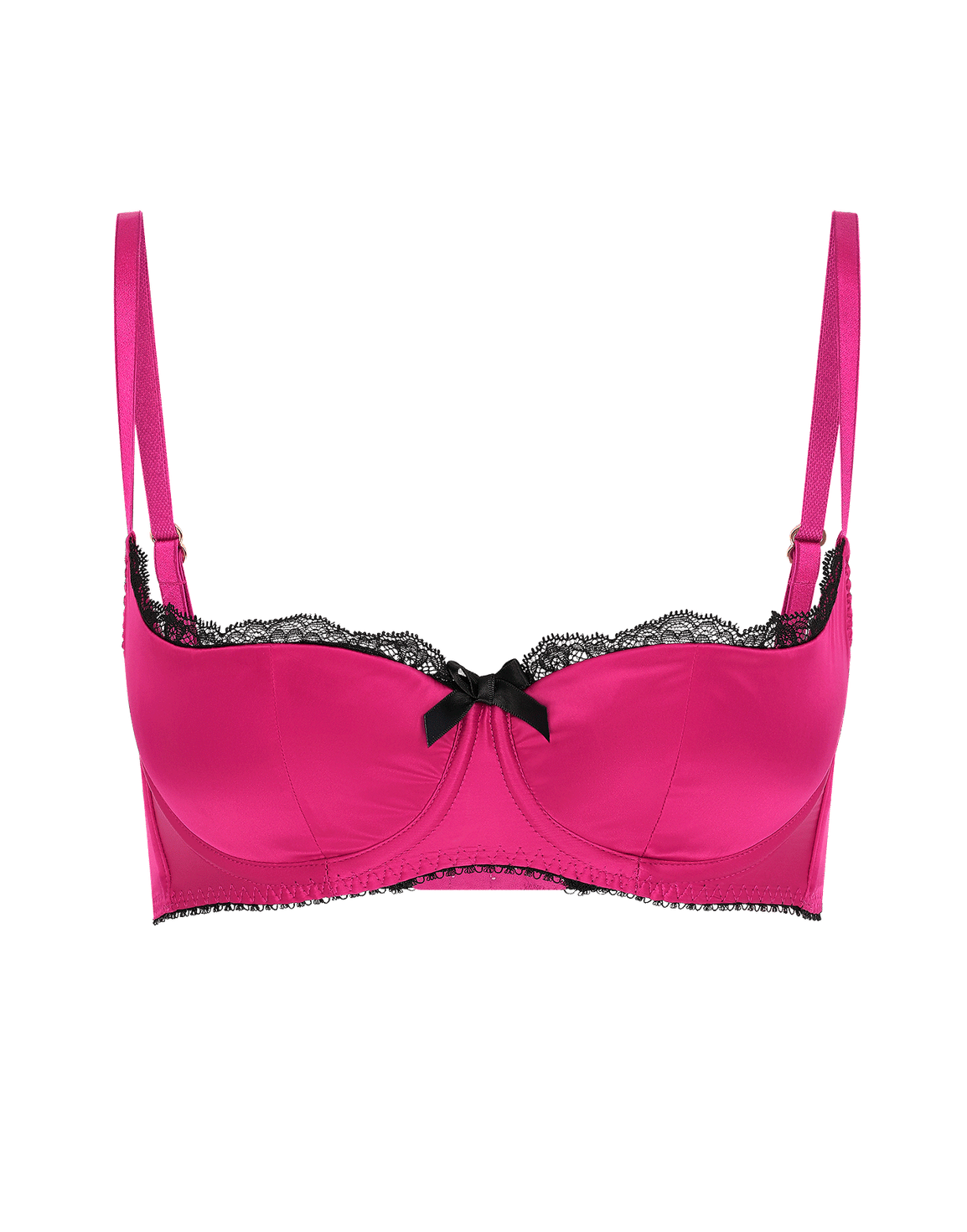 Sloane Balconette Underwired Bra Fuchsia/Black | Agent Provocateur