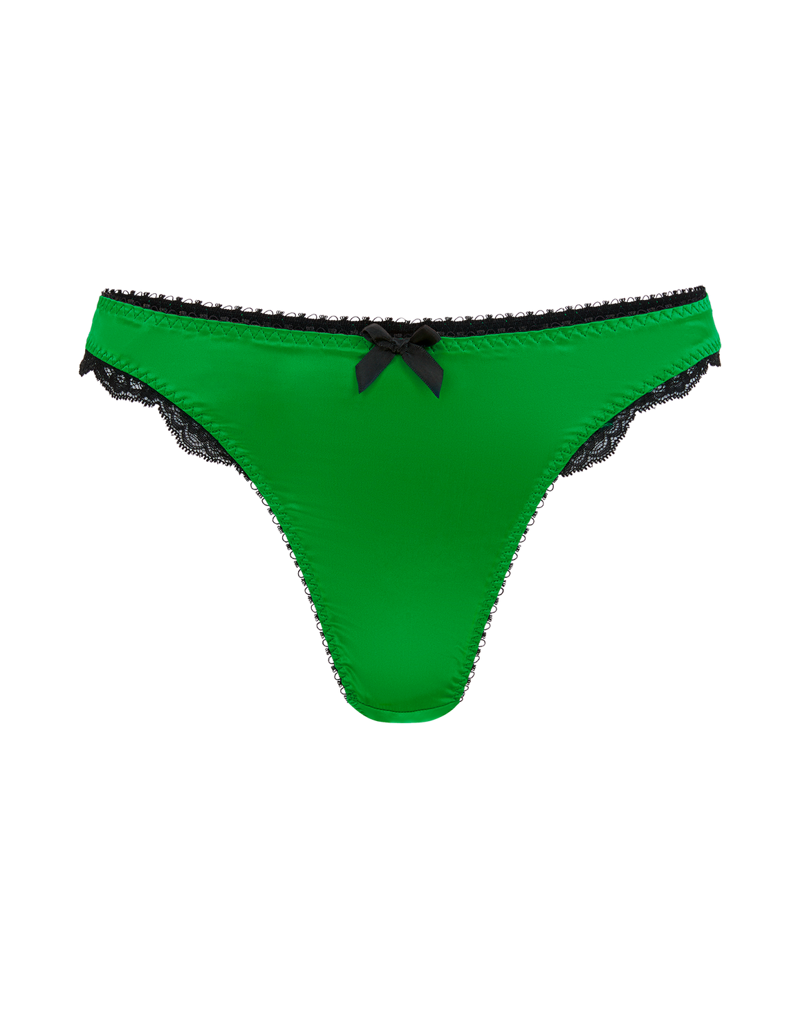 Sloane Thong Green/Black | Agent Provocateur