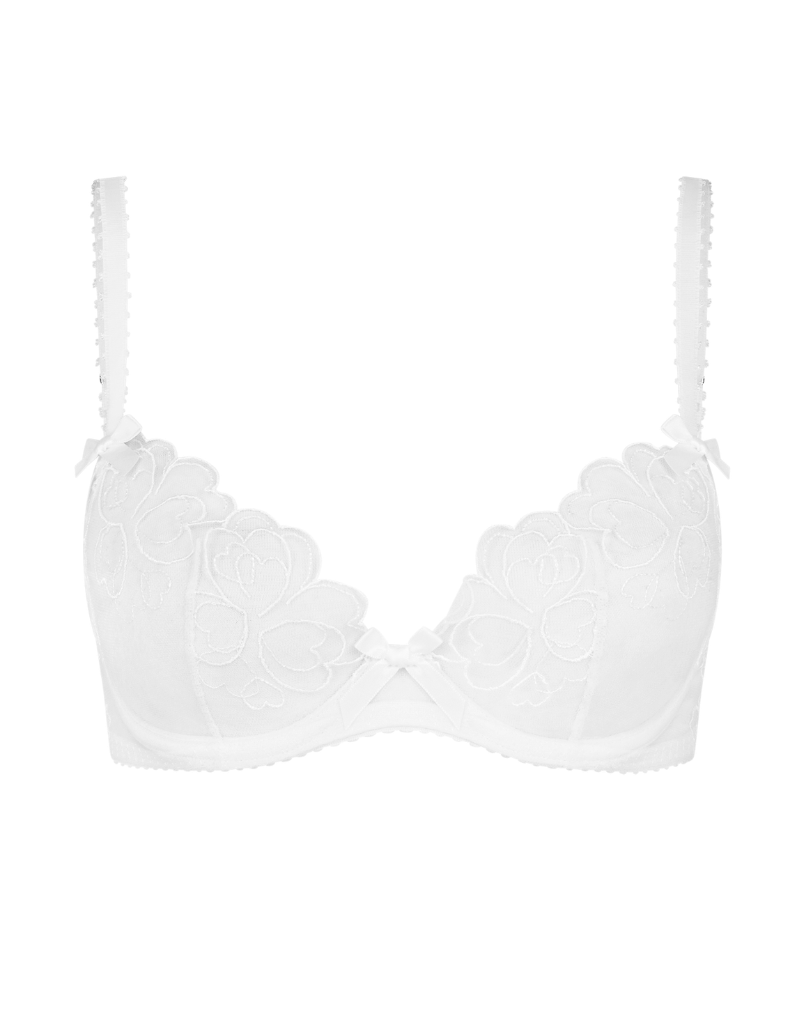 Maysie Plunge Underwired Bra White | Agent Provocateur