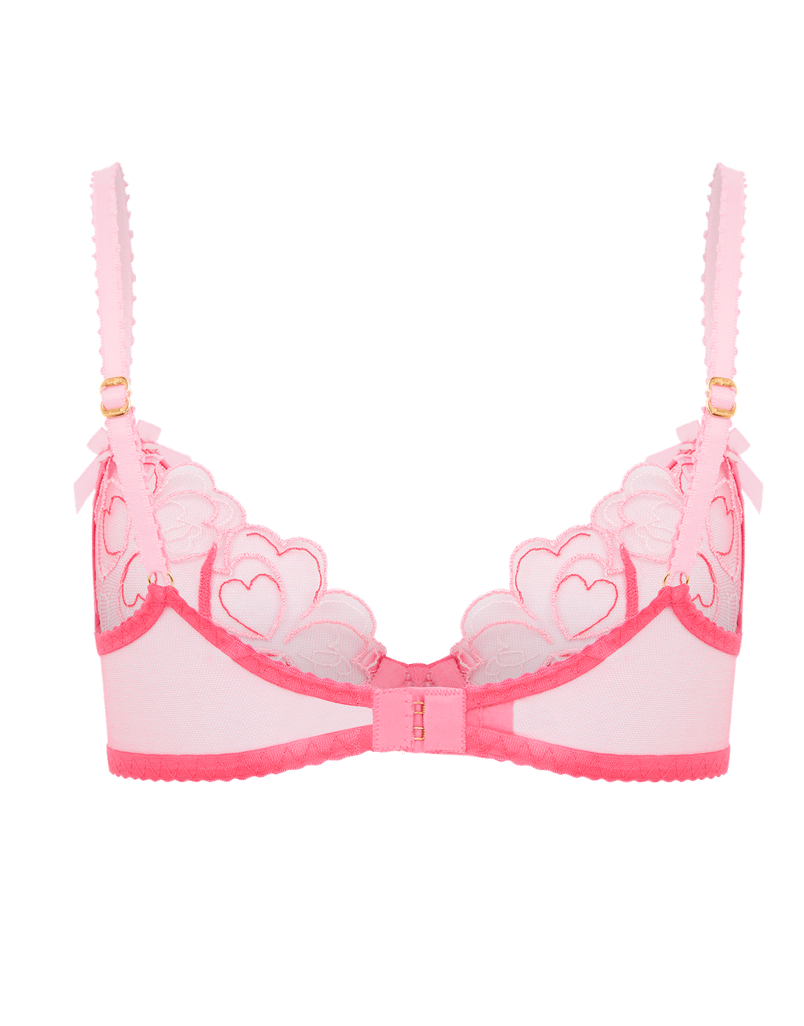 Maysie Plunge Underwired Bra Fuchsia/Baby Pink | Agent Provocateur