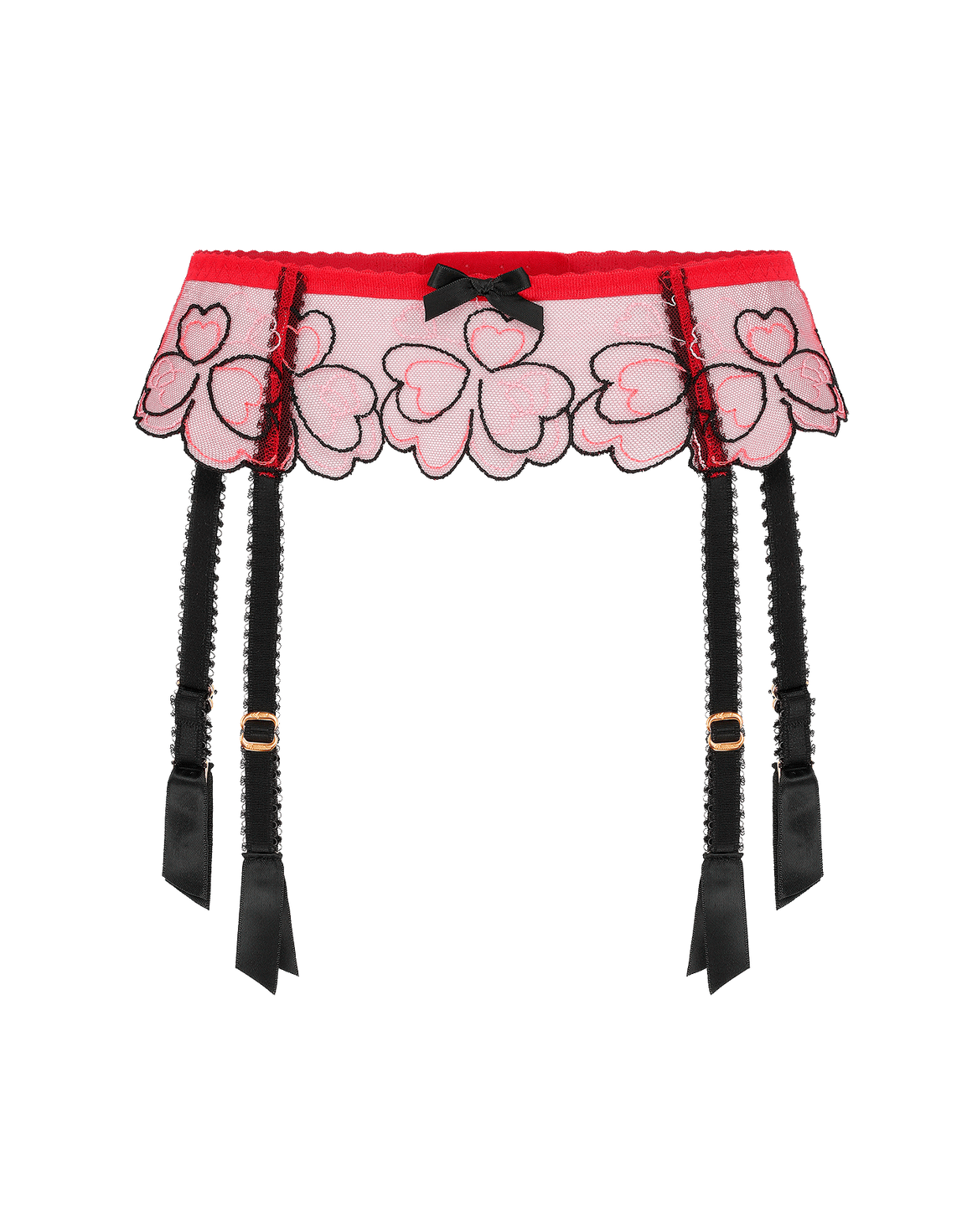 Maysie Suspender White, Lilac/Lime | Agent Provocateur