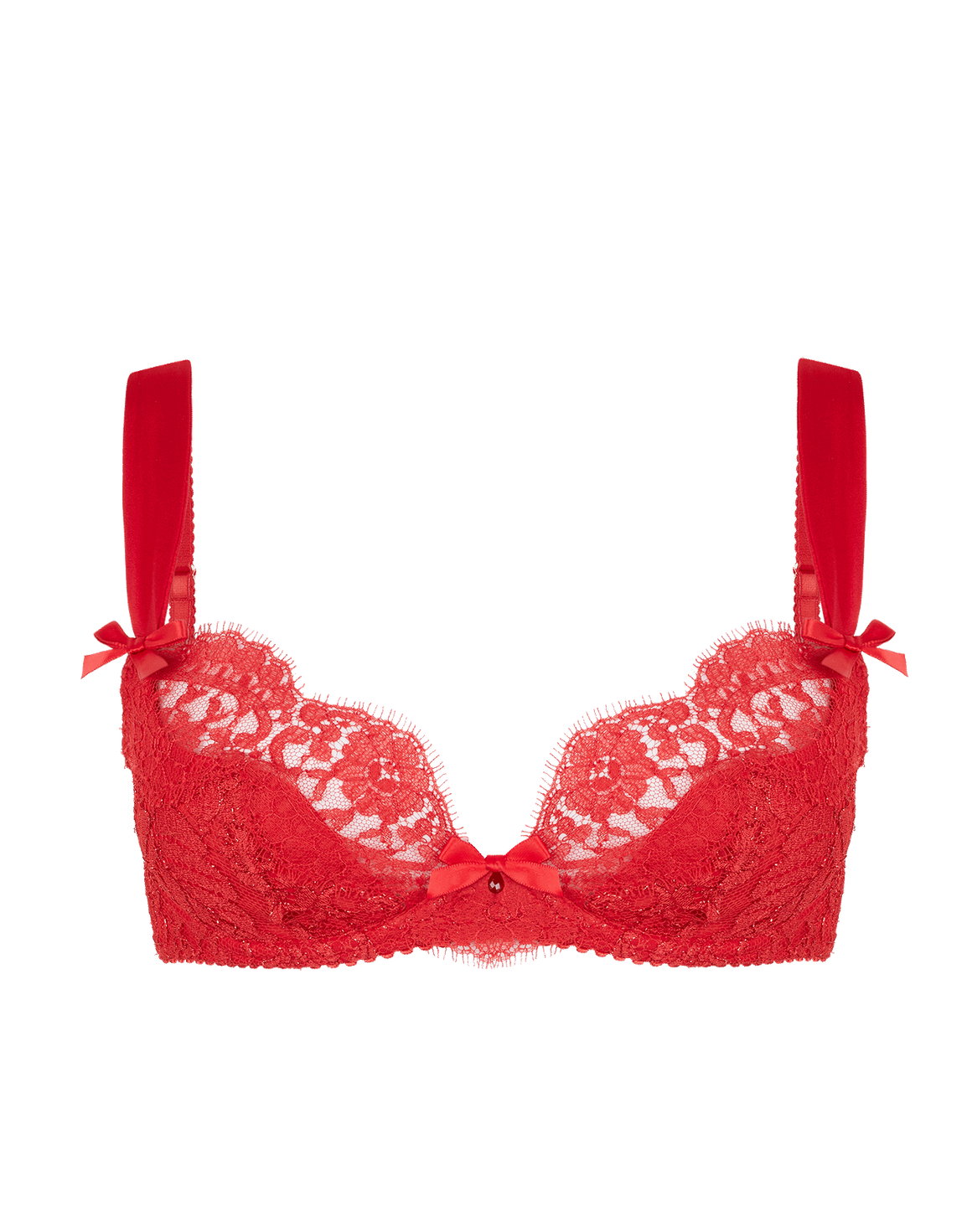 Kateryna Plunge Underwired Bra Red | Agent Provocateur