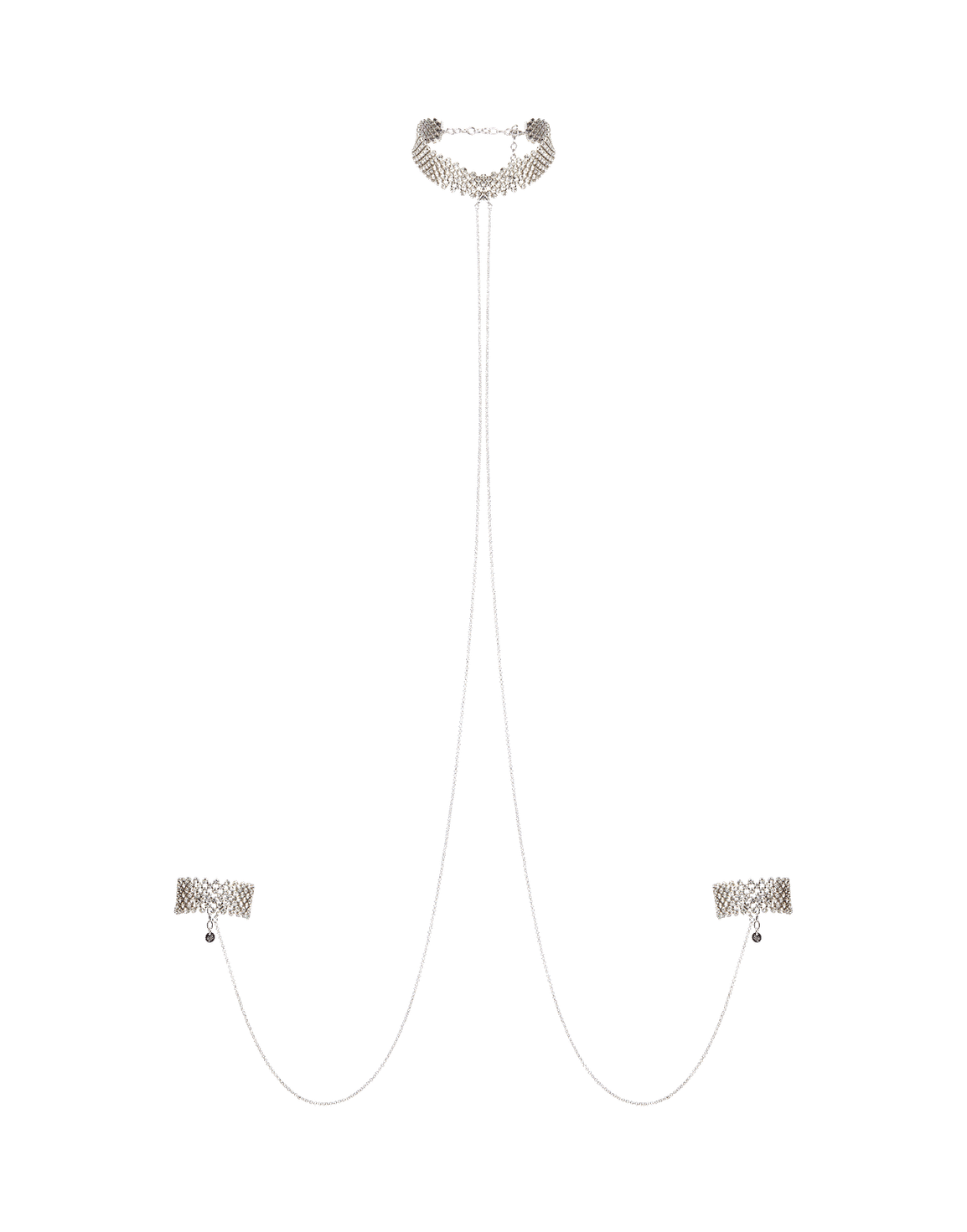 Mishka Cuff & Choker Set Silver | Agent Provocateur