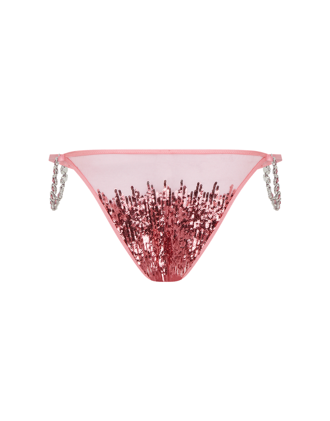 Calista Brazilian Brief Pink/Silver | Agent Provocateur