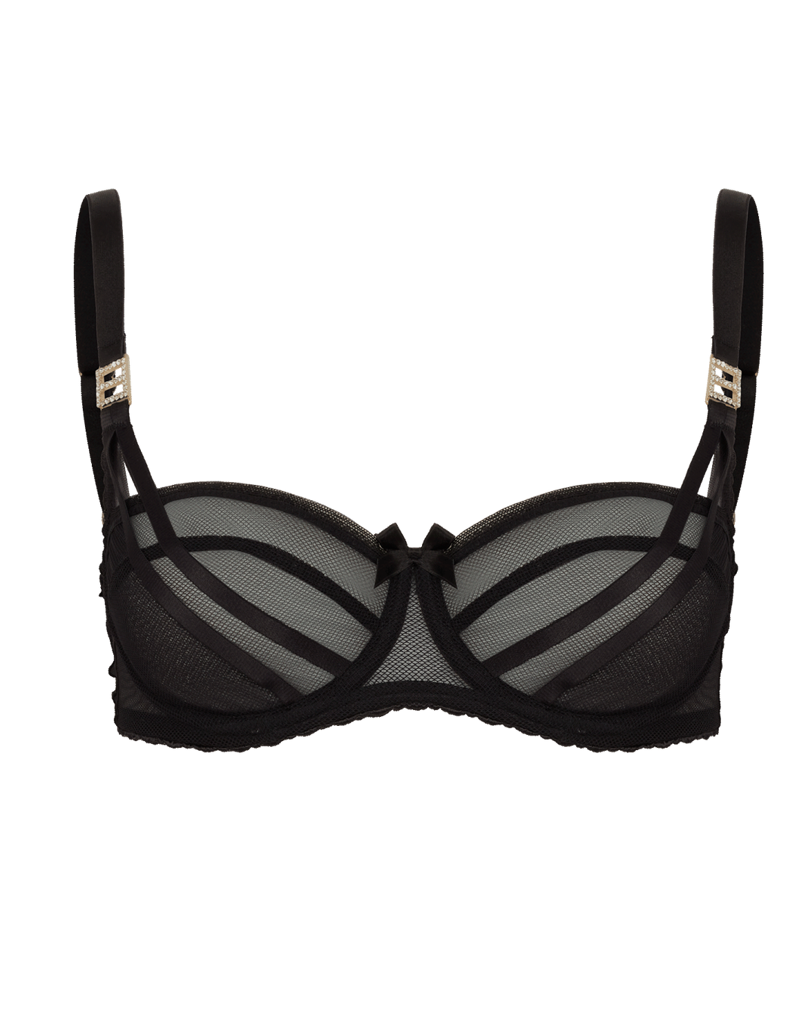 Aiden Plunge Underwired Bra Black | Agent Provocateur