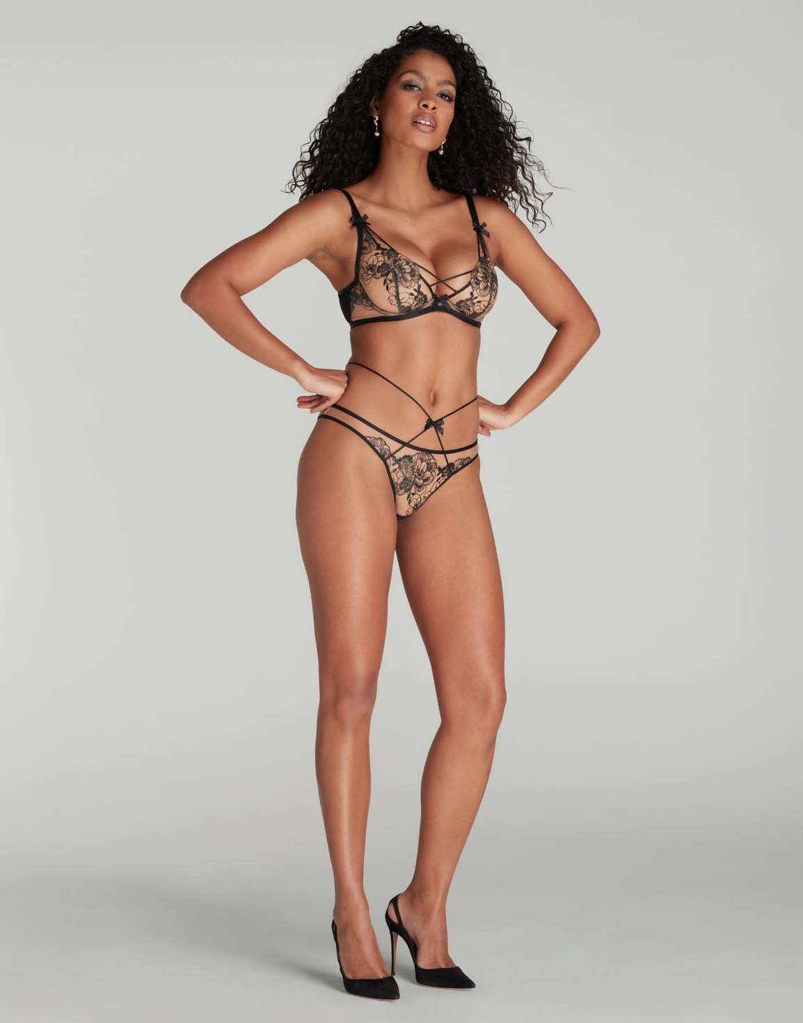 Kalia Full Brief Black/Sand | Agent Provocateur