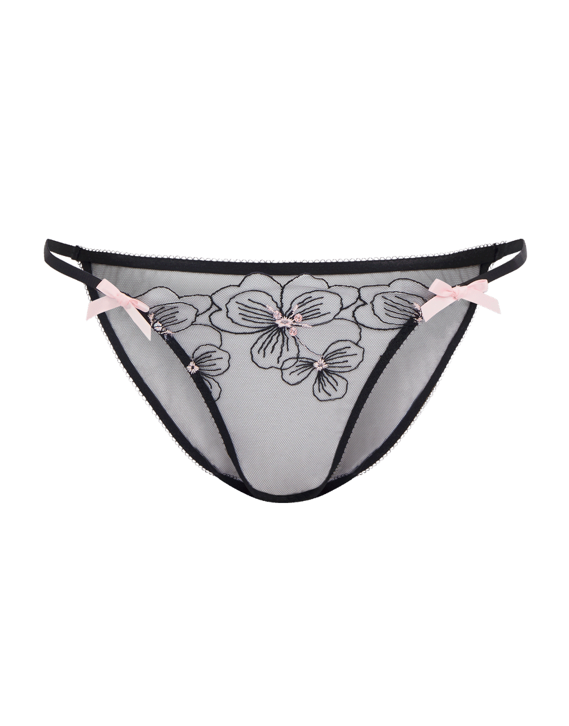 Anie Full Brief Black/Baby Pink | Agent Provocateur
