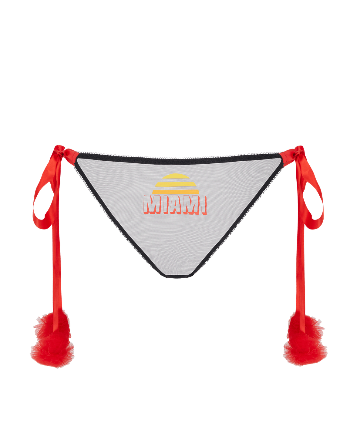 Miami Tie Side Brief Black/Red | Agent Provocateur