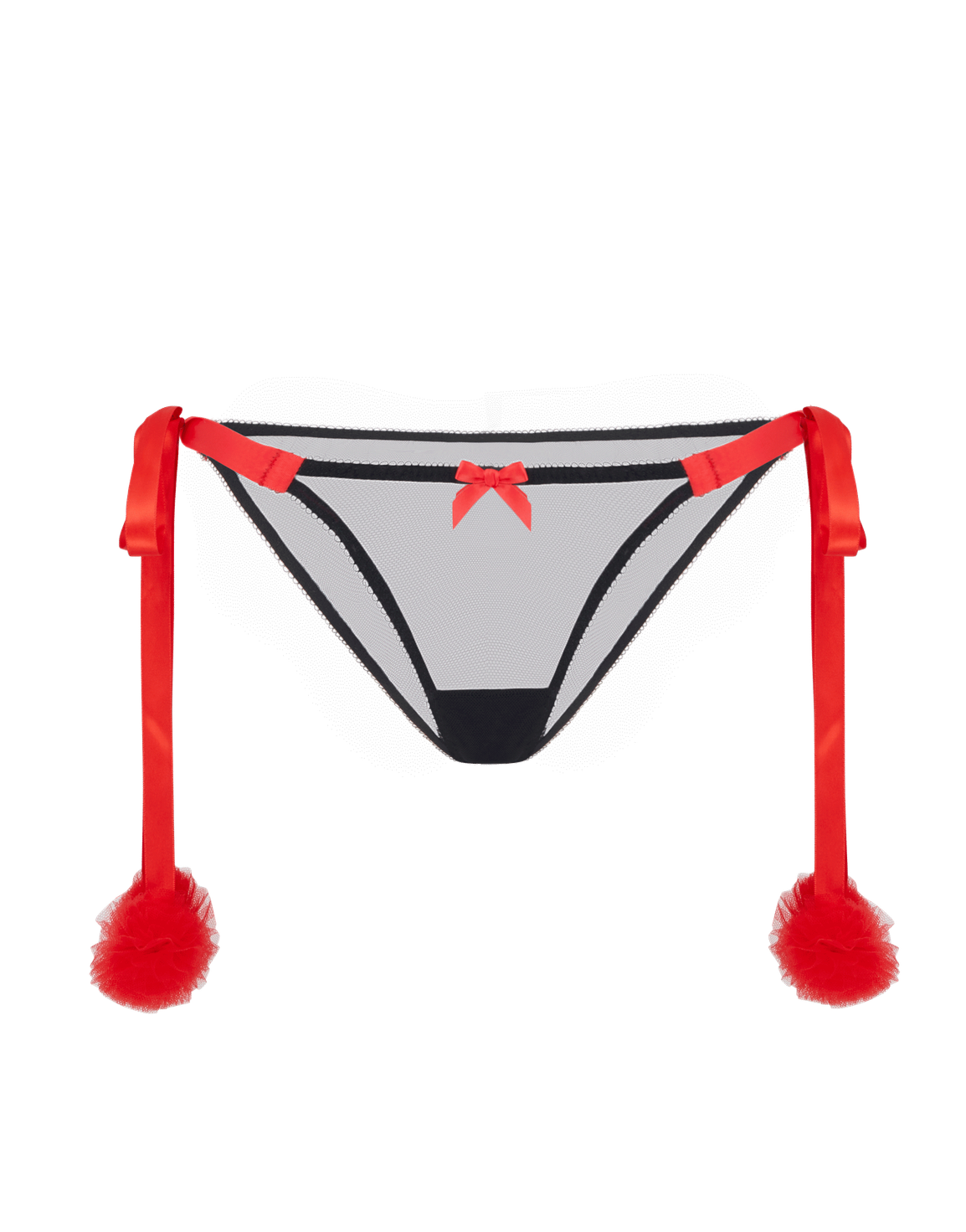 Miami Tie Side Brief Black/Red | Agent Provocateur