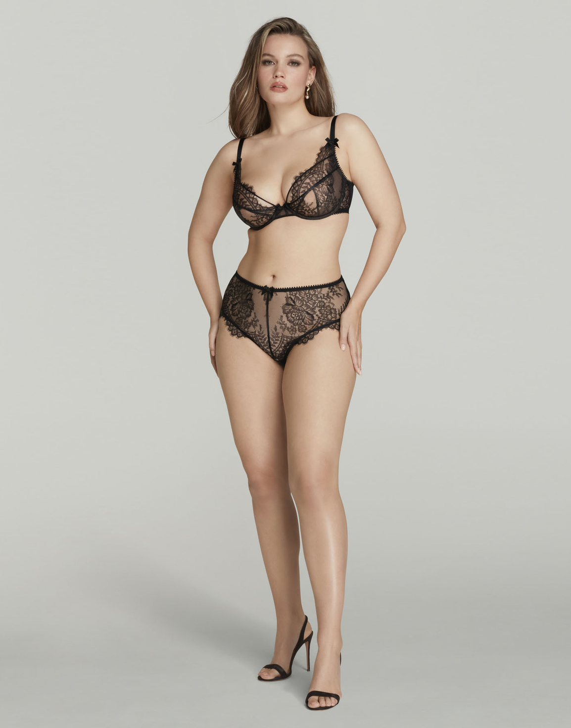 Kiya Plunge Underwired Bra Black | Agent Provocateur