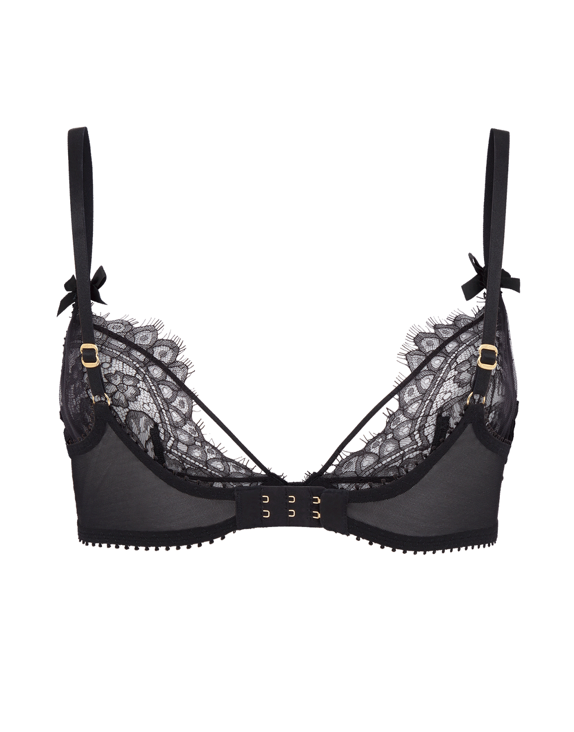 Kiya Plunge Underwired Bra Black | Agent Provocateur