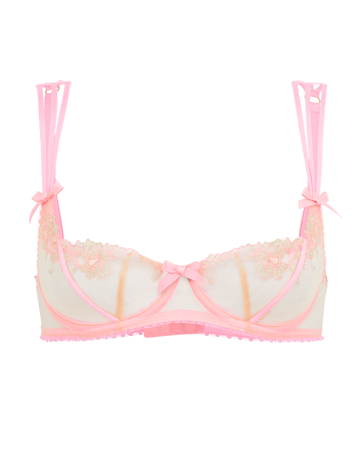 Tessy Balconette Underwired Bra Pink/Sand | Agent Provocateur