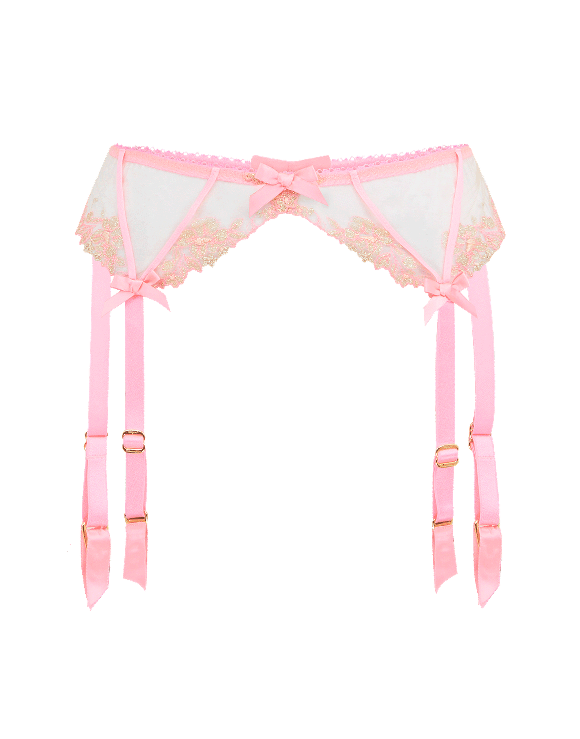 Tessy Suspender Pink/Sand | Agent Provocateur
