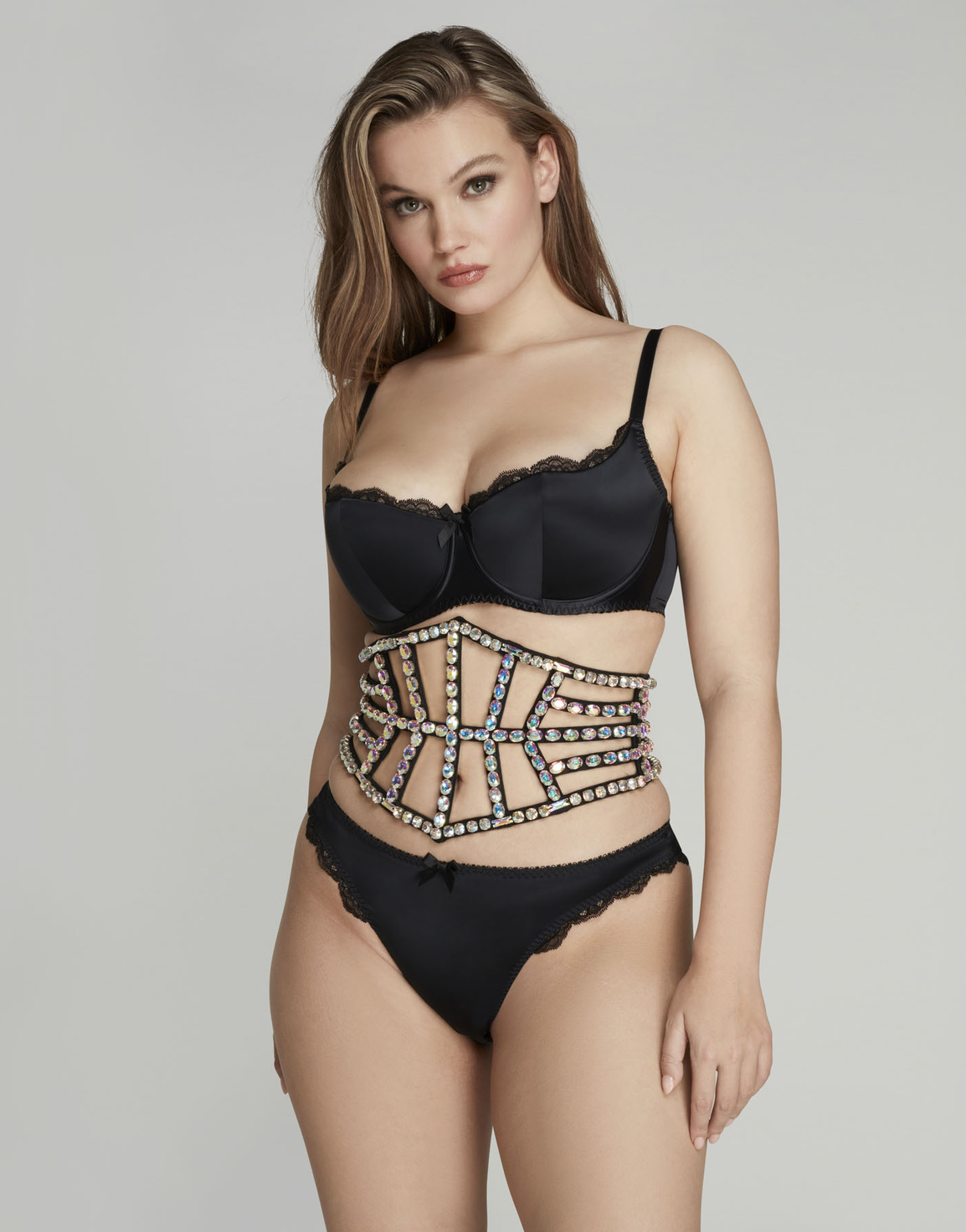 Yulia Waspie Crystal/Black | Agent Provocateur