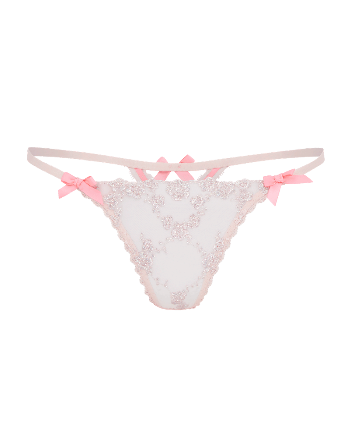 Adelie Thong Baby Pink/Hot Pink | Agent Provocateur