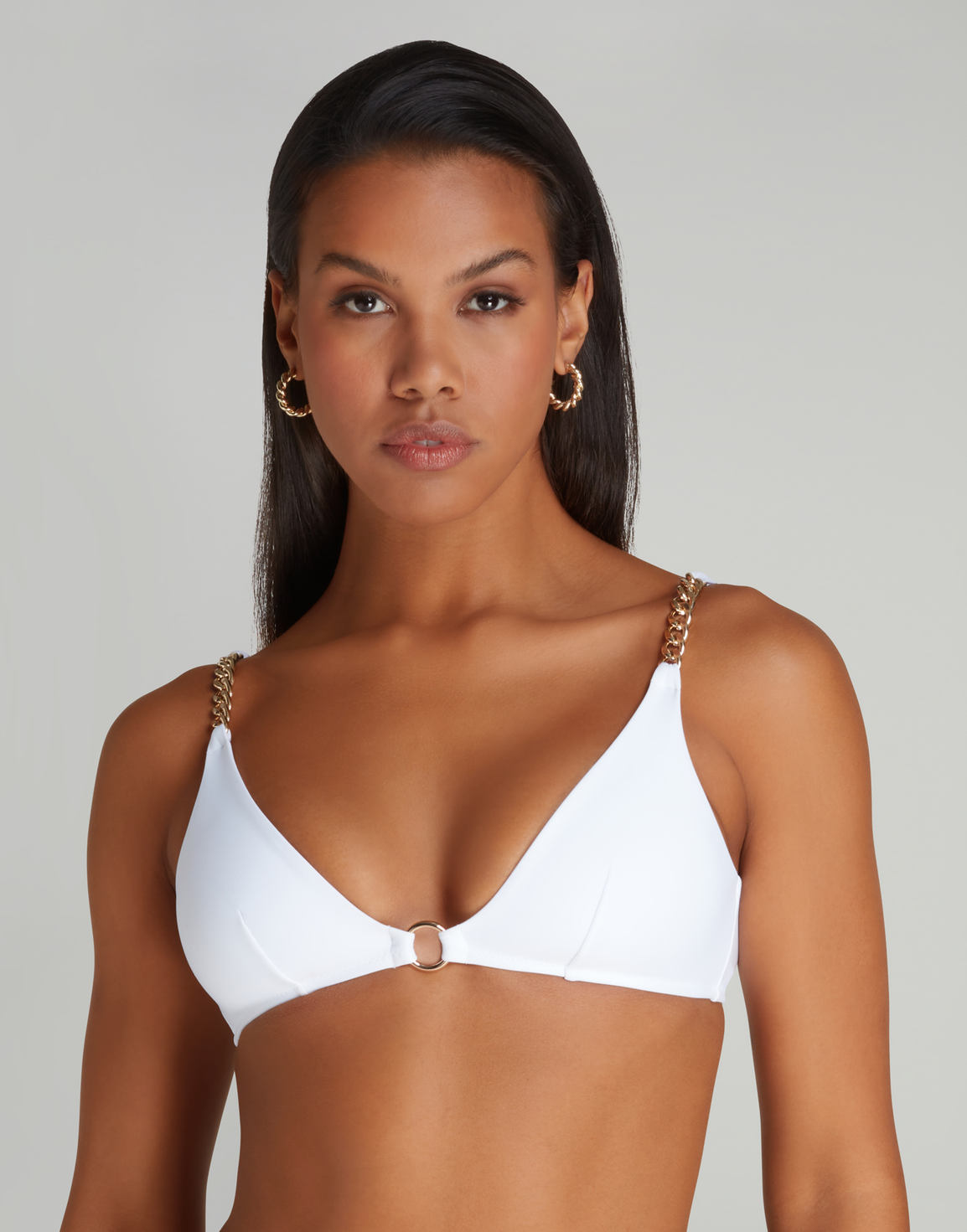 Trixy Bikini Top Silver/Gold | Agent Provocateur