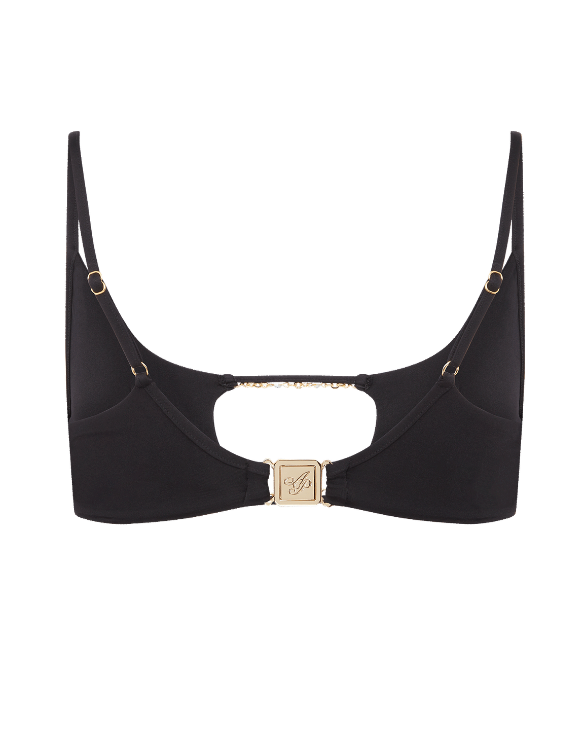 Christiana Bikini Top Black/Gold | Agent Provocateur