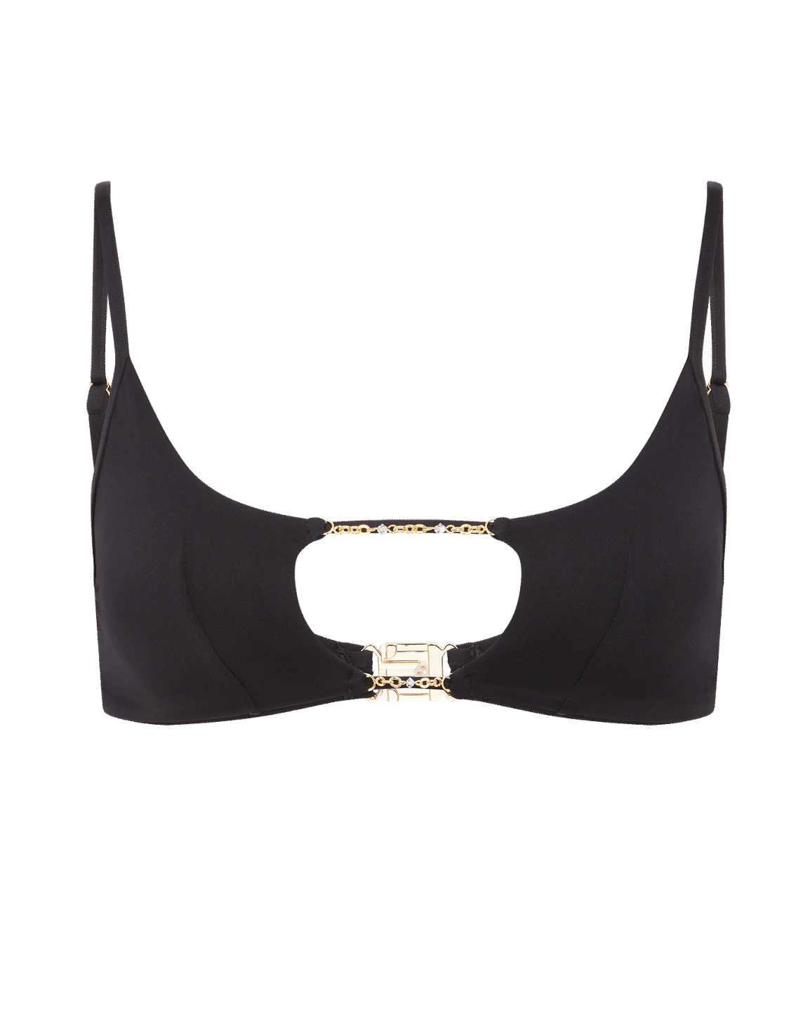 Christiana Bikini Top Black/Gold | Agent Provocateur