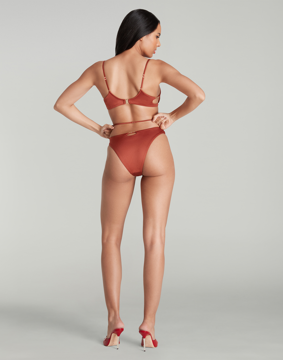 Christiana Bikini Bottom Brown | Agent Provocateur