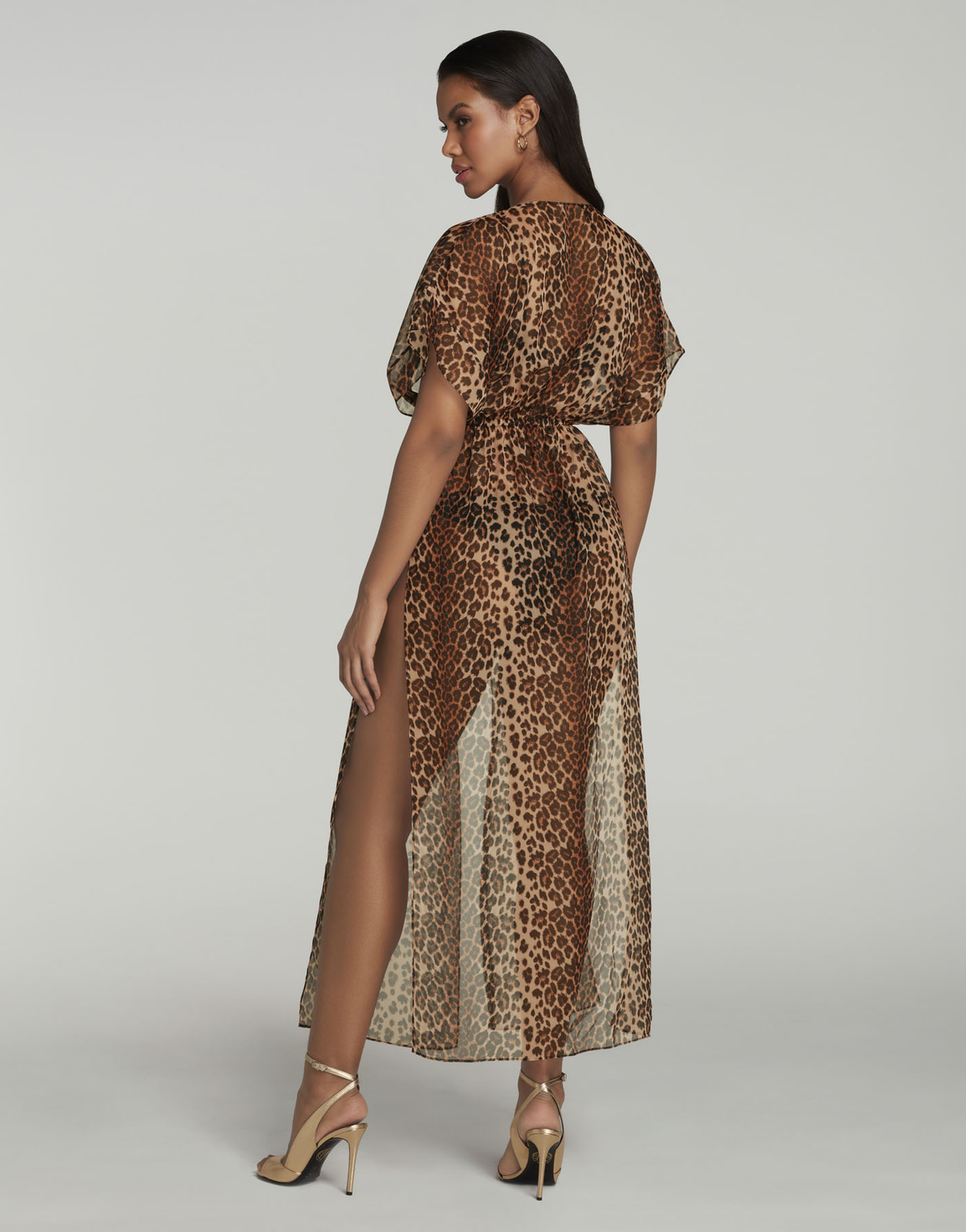 Evelyn Long Kaftan Leopard | Agent Provocateur
