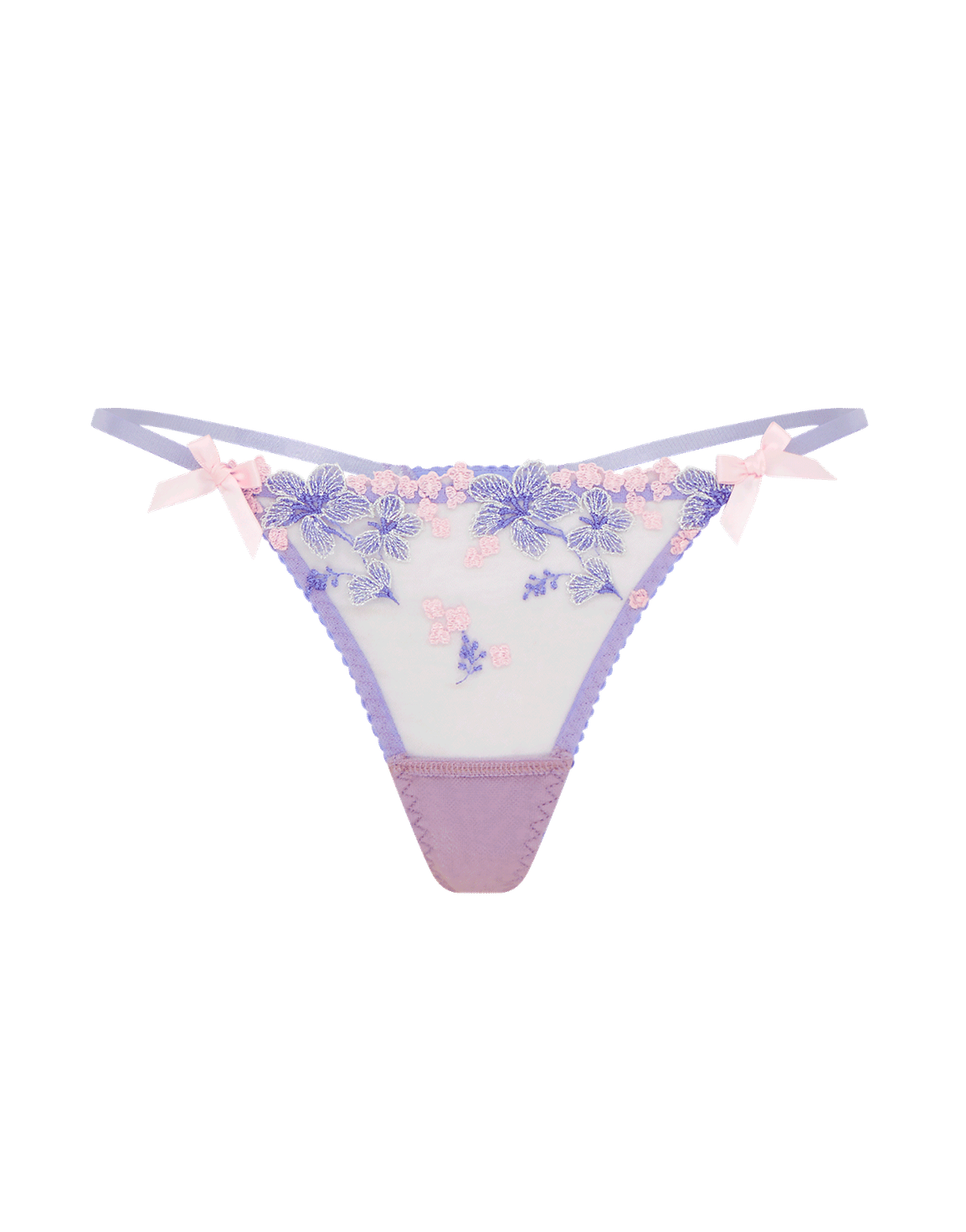 Cyrene Thong Baby Blue/Pink | Agent Provocateur