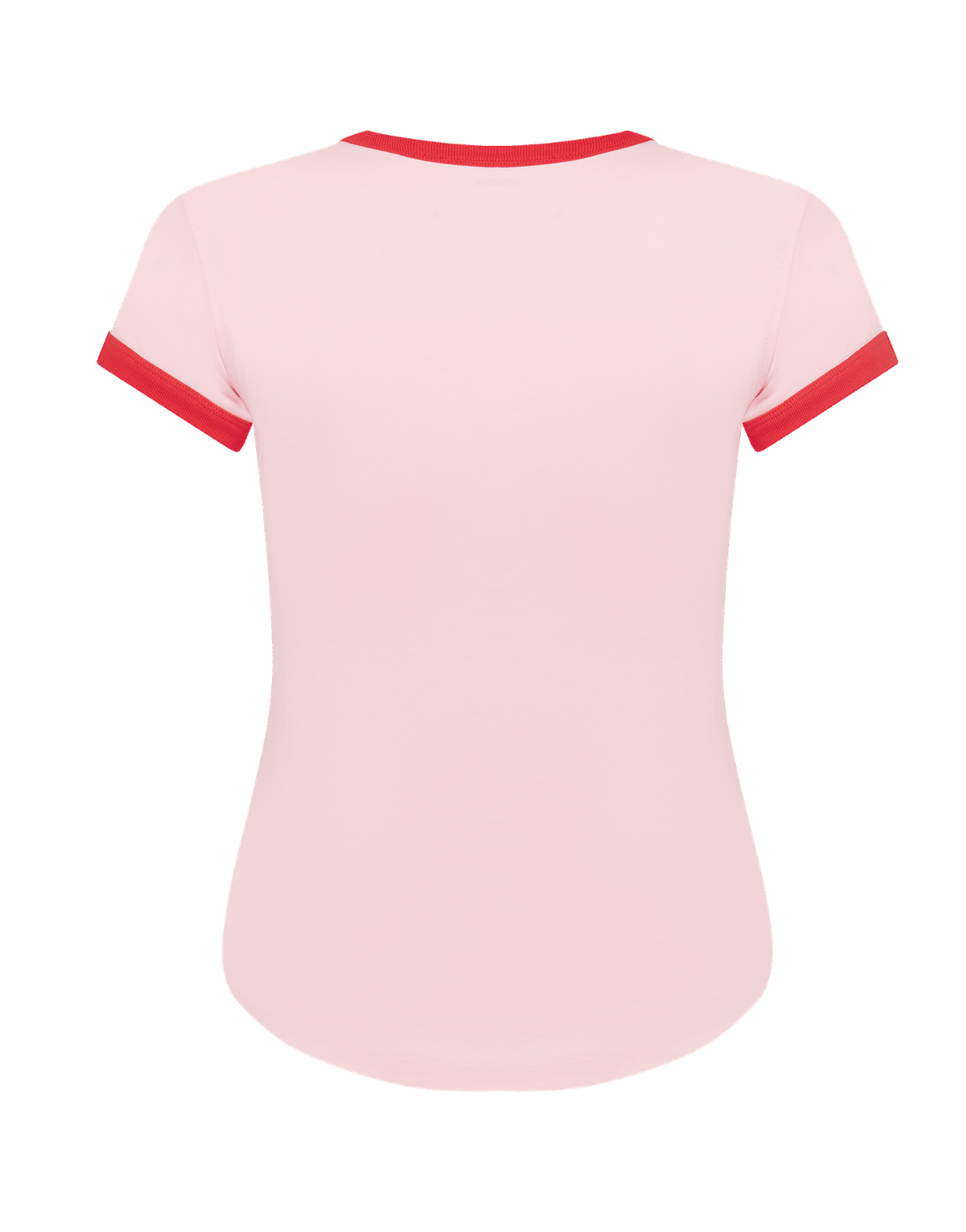 Lick Me Short Sleeve T-Shirt Baby Pink/Red | Agent Provocateur