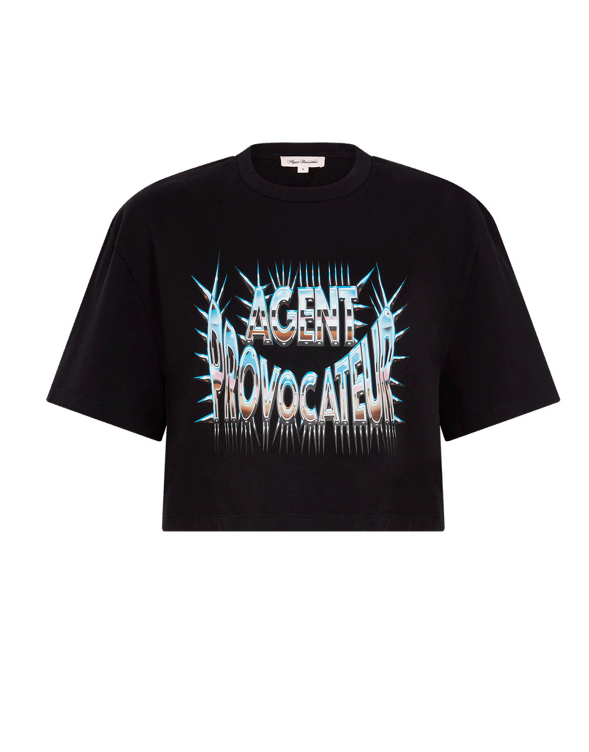Suzzi Crop T-shirt Black | Agent Provocateur
