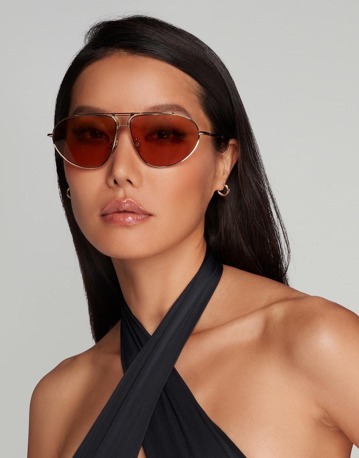 Kelie Sunglasses Gold/Brown | Agent Provocateur