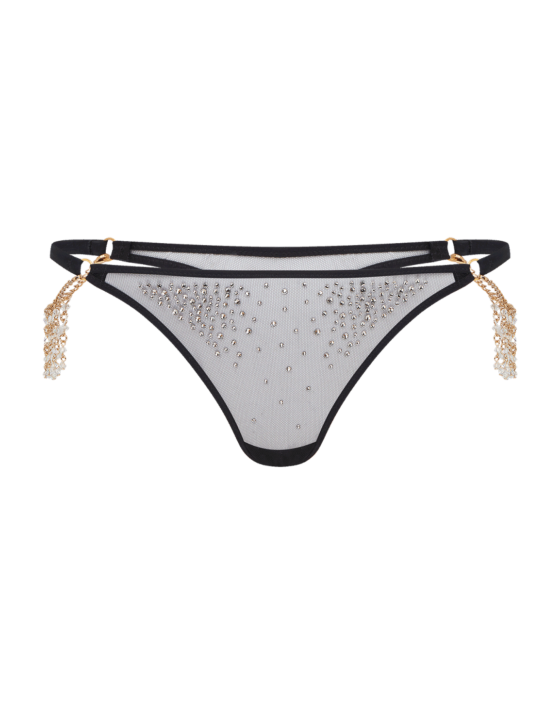 Solar Thong Black/Crystal | Agent Provocateur