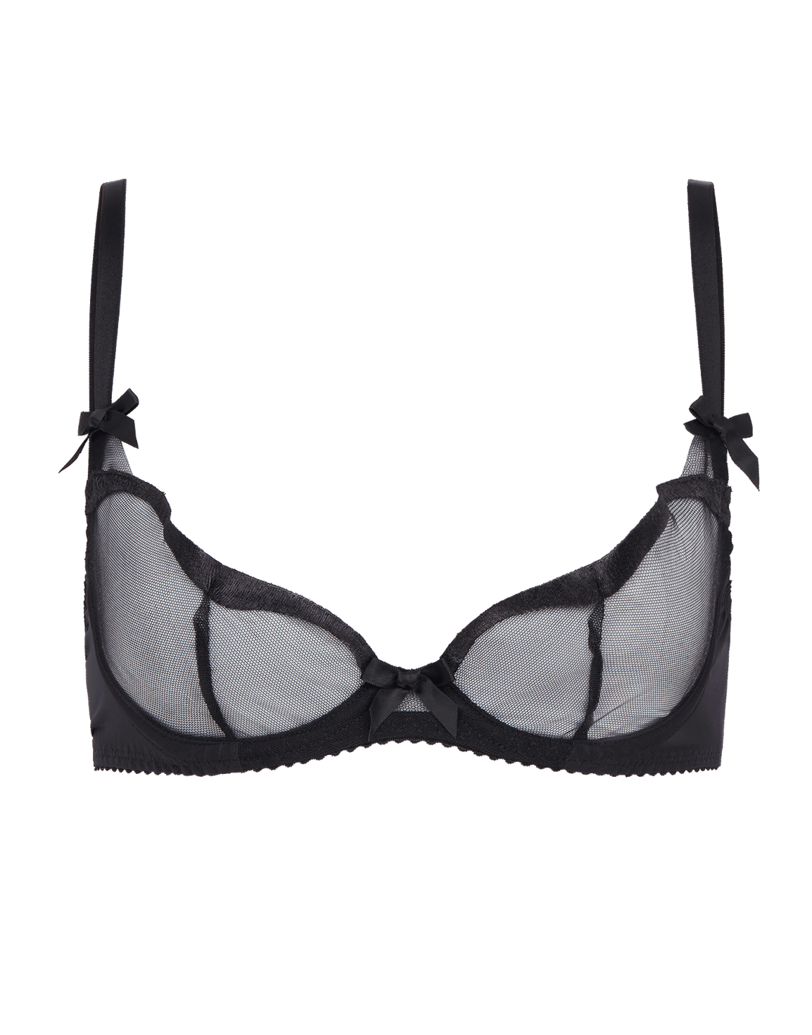 Saylor Demi Cup Underwired Bra Black | Agent Provocateur