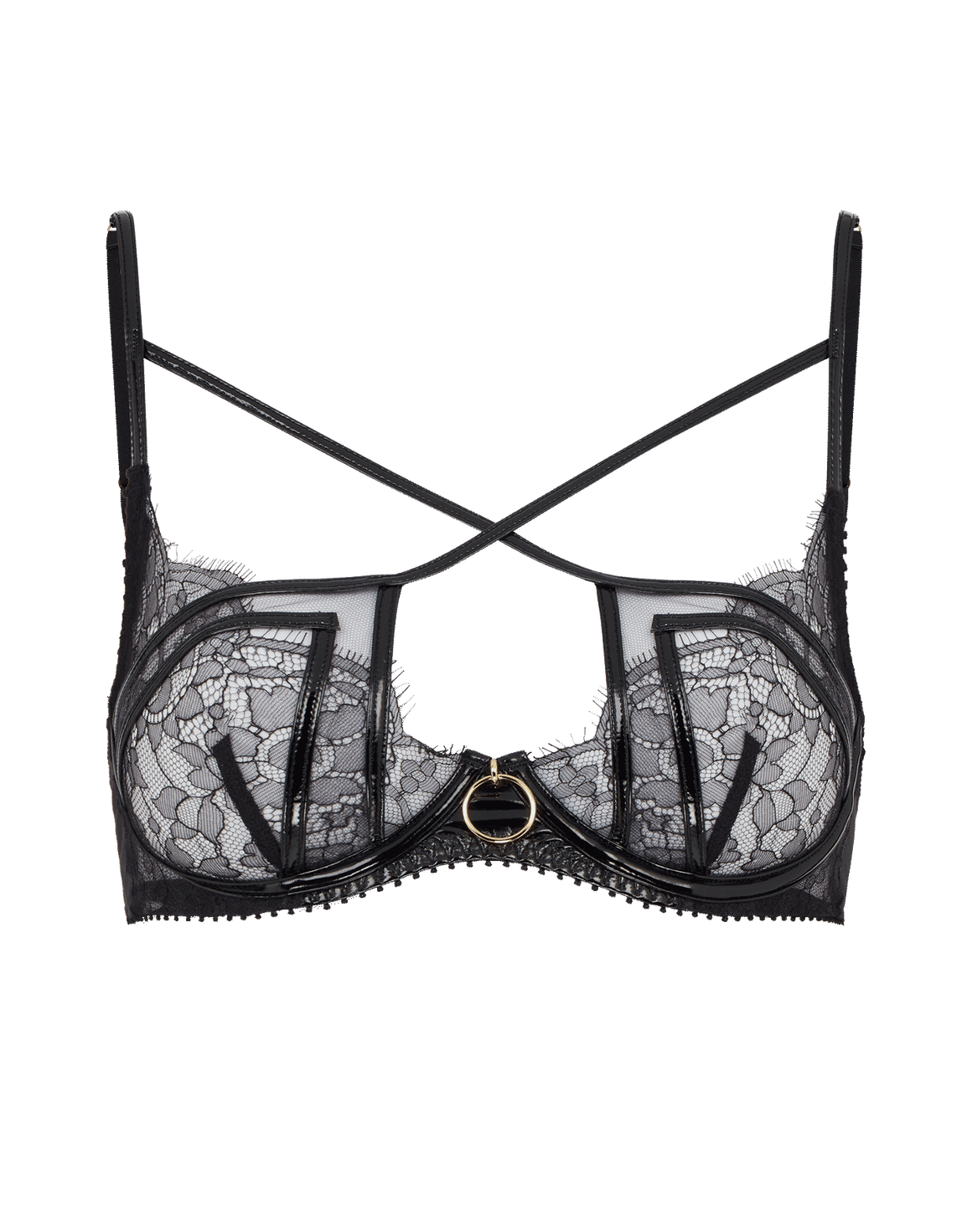 Foxie High Apex Underwired Bra Black | Agent Provocateur
