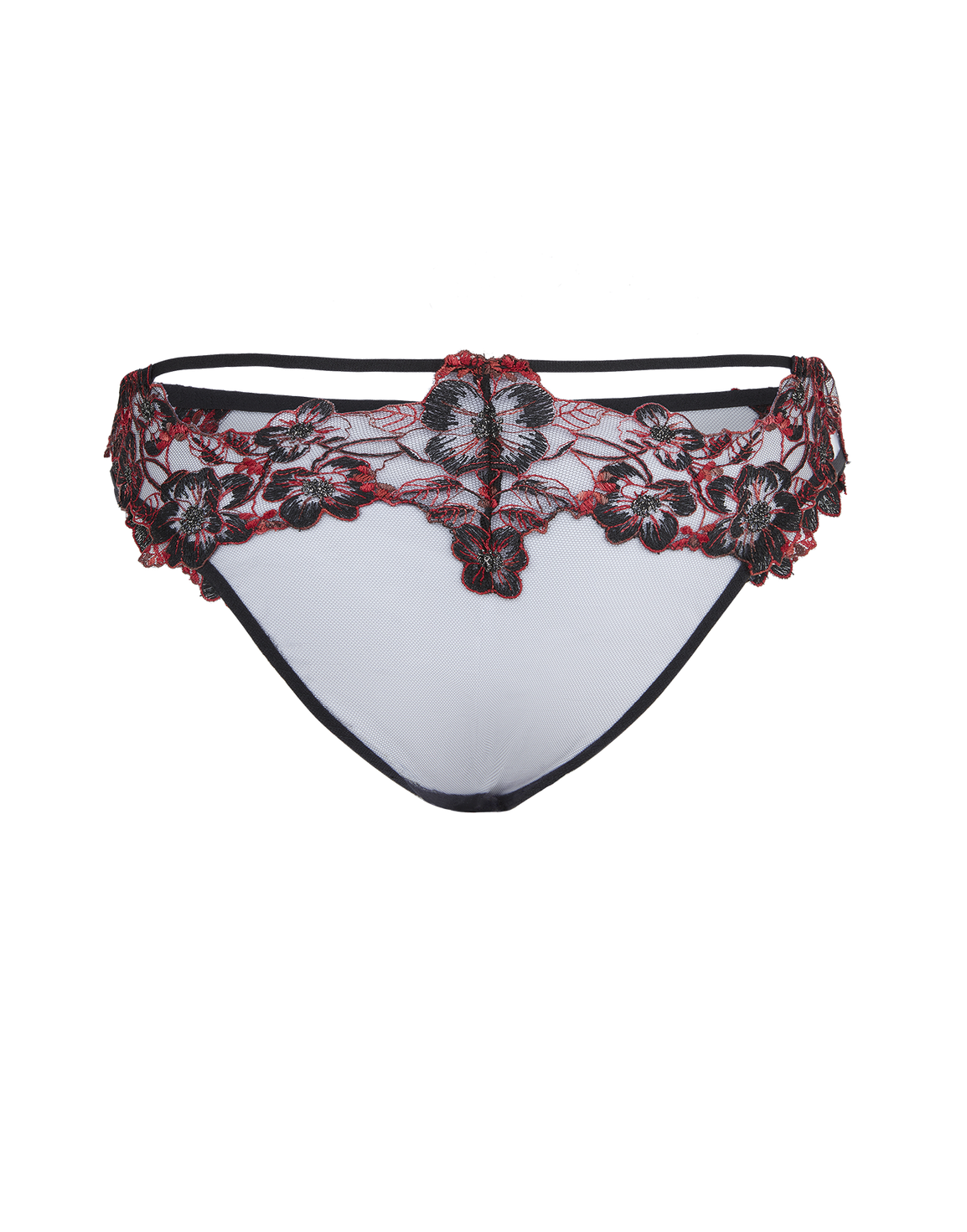 Amoura Full Brief Black/Red | Agent Provocateur