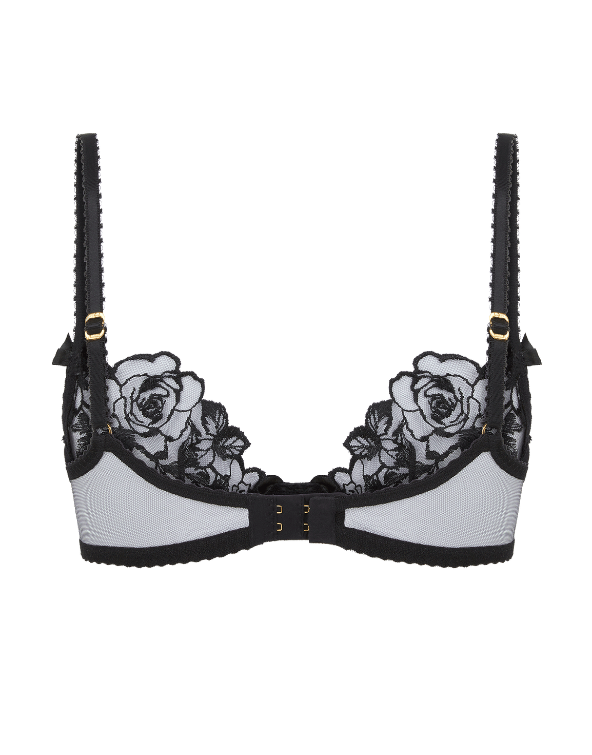 Callypso Plunge Underwired Bra Black | Agent Provocateur