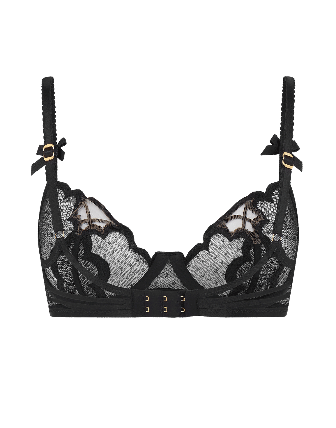 Katanah Balconette Underwired Bra Black | Agent Provocateur