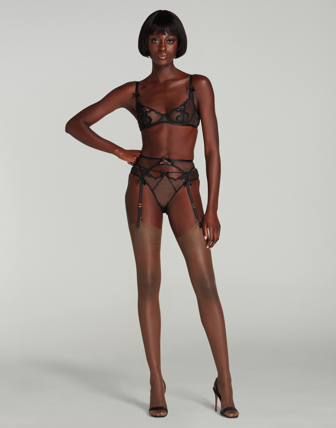 Katanah Suspender Black | Agent Provocateur