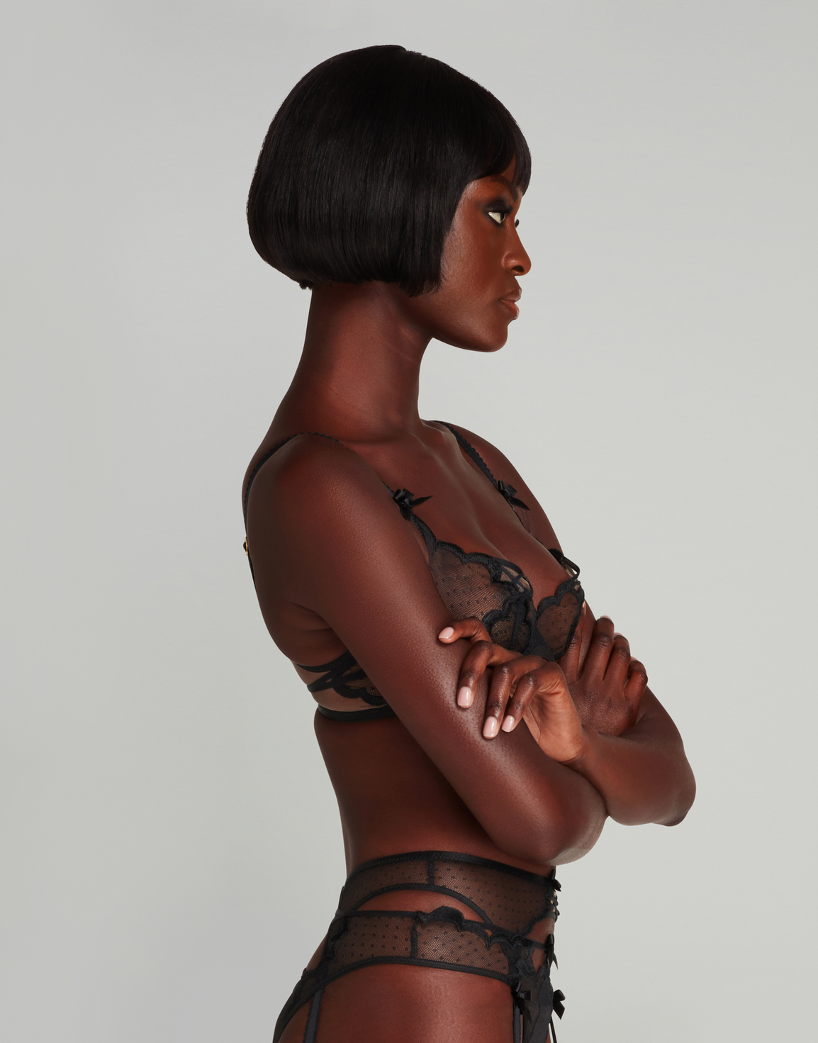 Katanah Suspender Black | Agent Provocateur