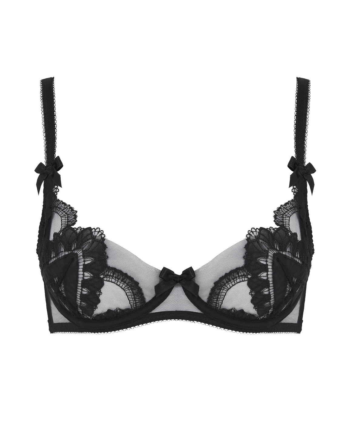 Alysia Balconette Underwired Bra Black | Agent Provocateur