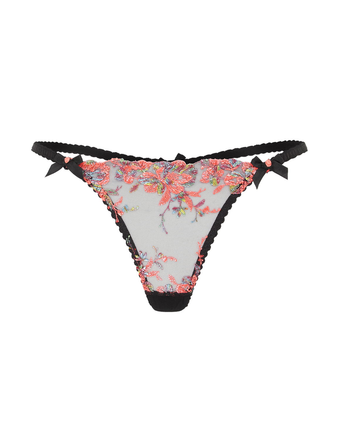 Lexx Thong Black/Neon Orange | Agent Provocateur