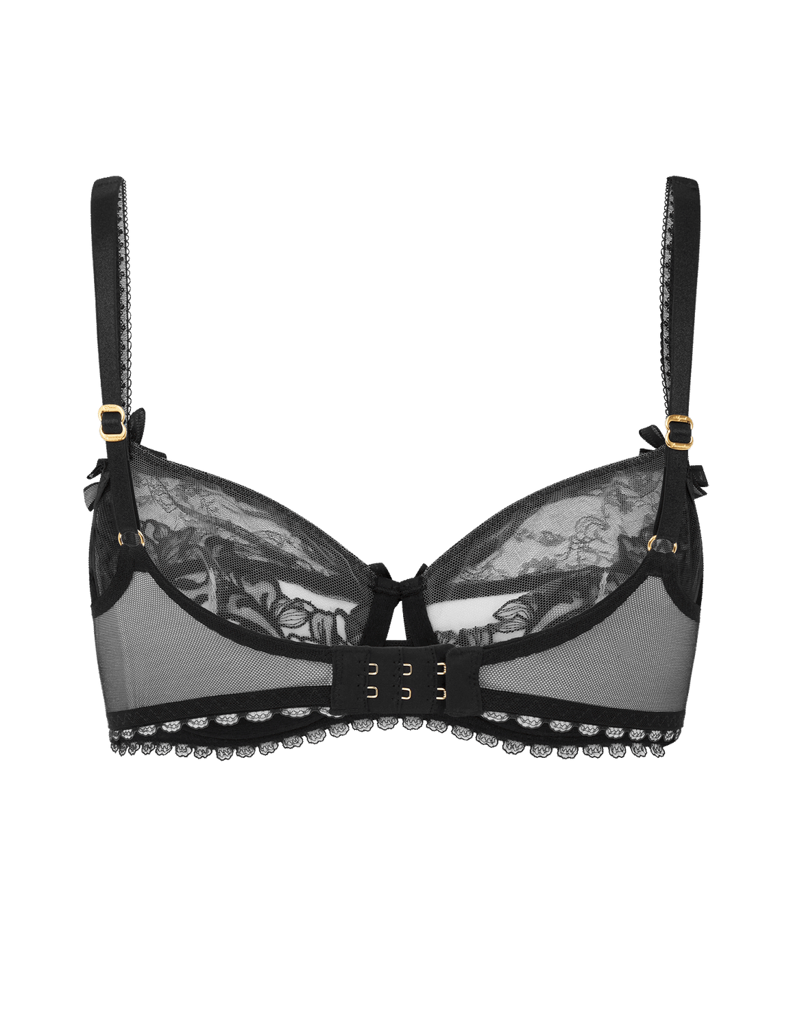 Violah Plunge Underwired Bra Black | Agent Provocateur