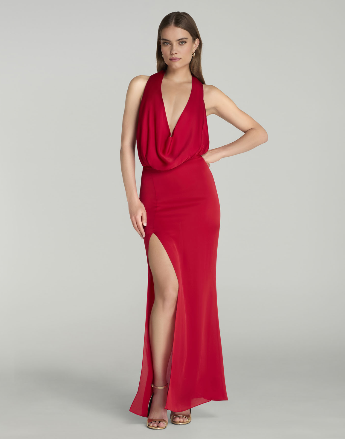 Meriah Maxi Dress Red | Agent Provocateur