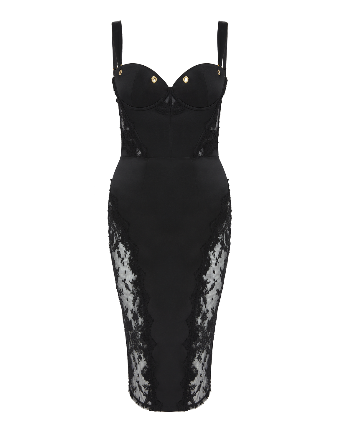 Gretta Midi Dress Black | Agent Provocateur